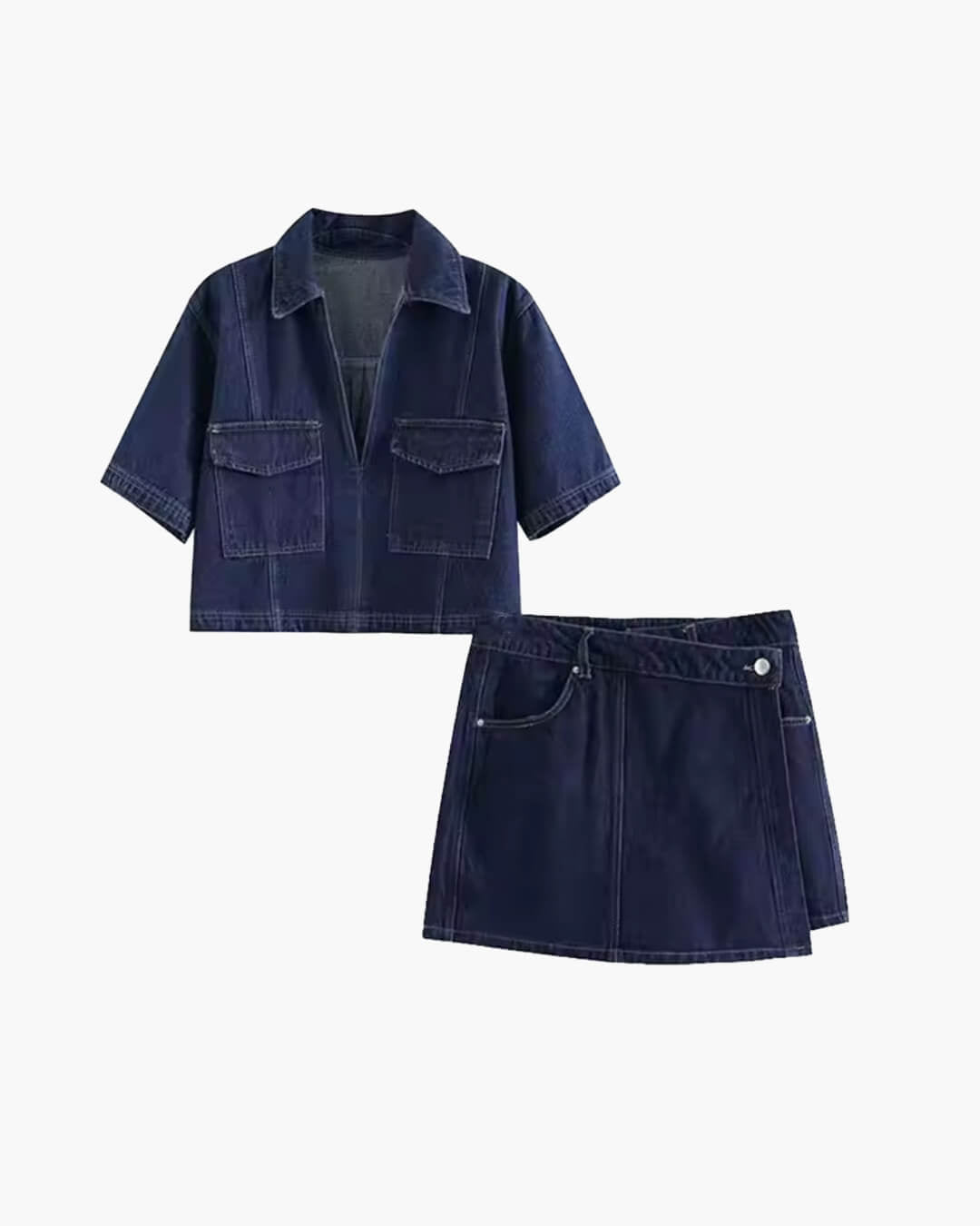 Women's SOERA Leslie Cropped Top & Skorts Set