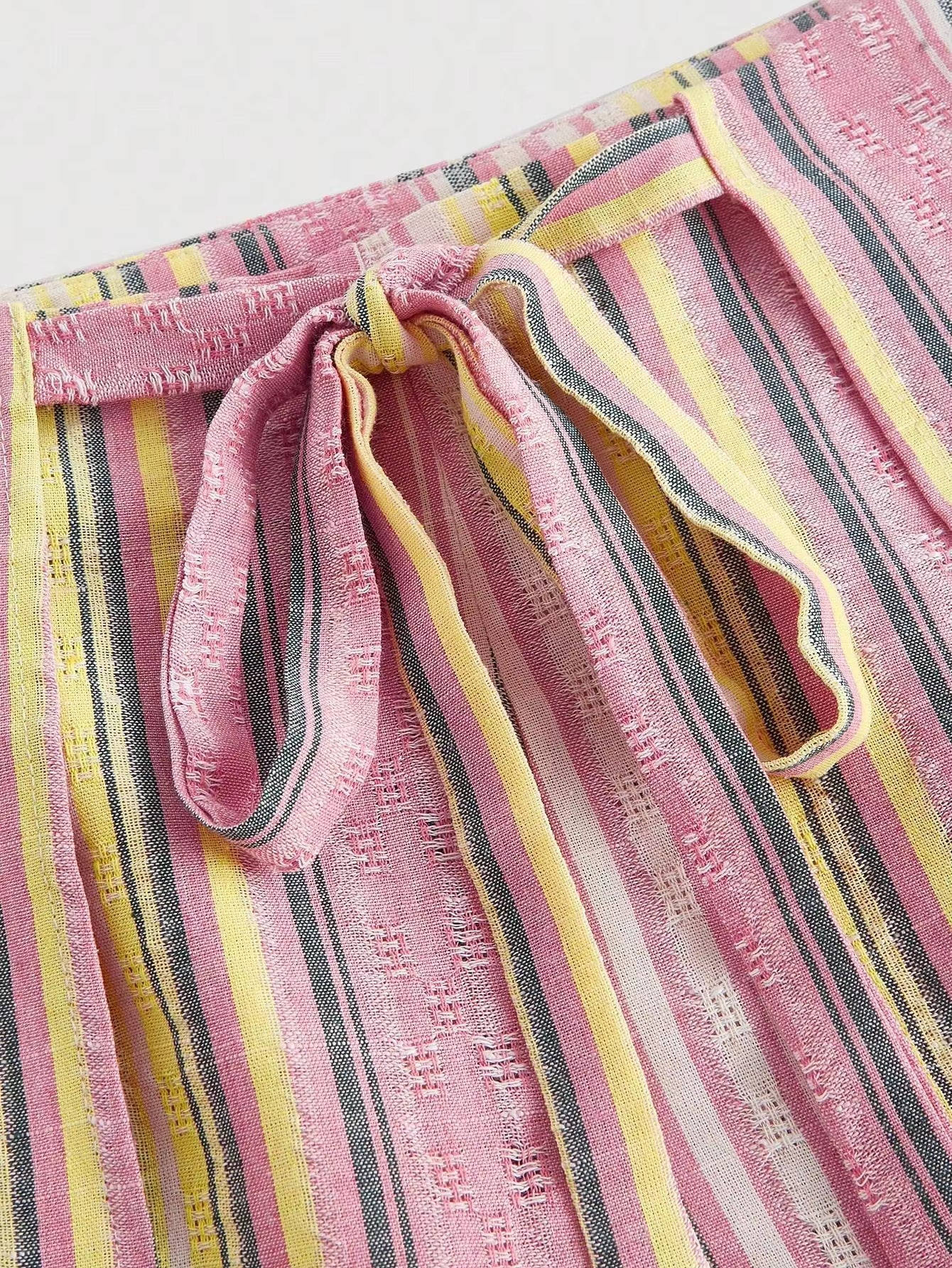 Women's SOERA Sienna Vertical Stripe Tie Waist Trousers