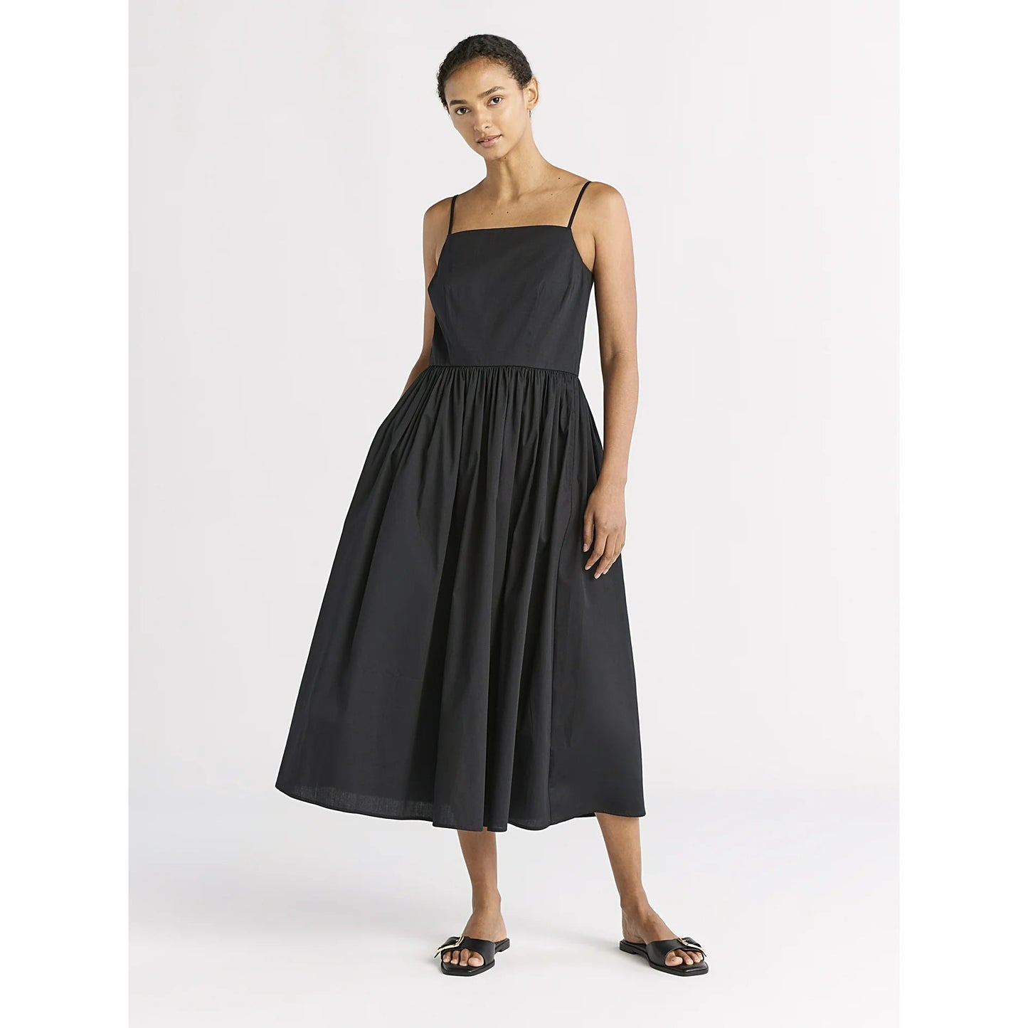 Women's SOERA Alecto Pleated Spaghetti Strap Midi Dress