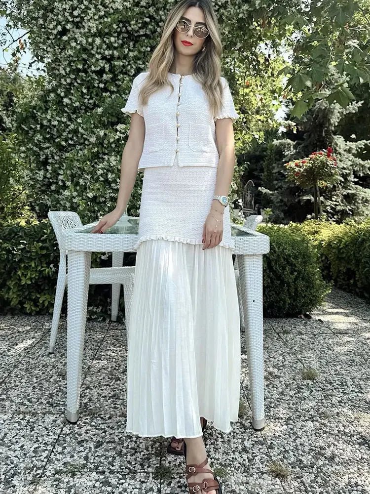 Women's SOERA Beatrice Knitted Tank & Pleated Skirt Set