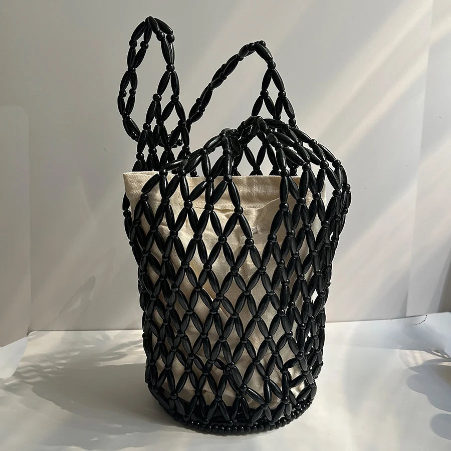 Women's SOERA Margot Woven Beaded Tote Bag