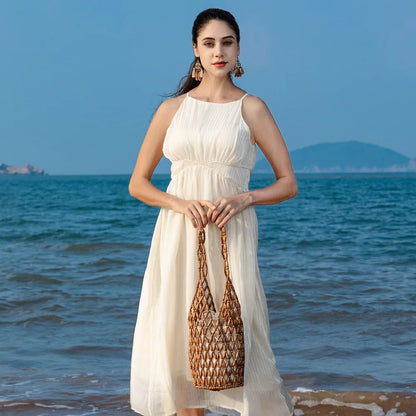 Women's SOERA Margot Woven Beaded Tote Bag