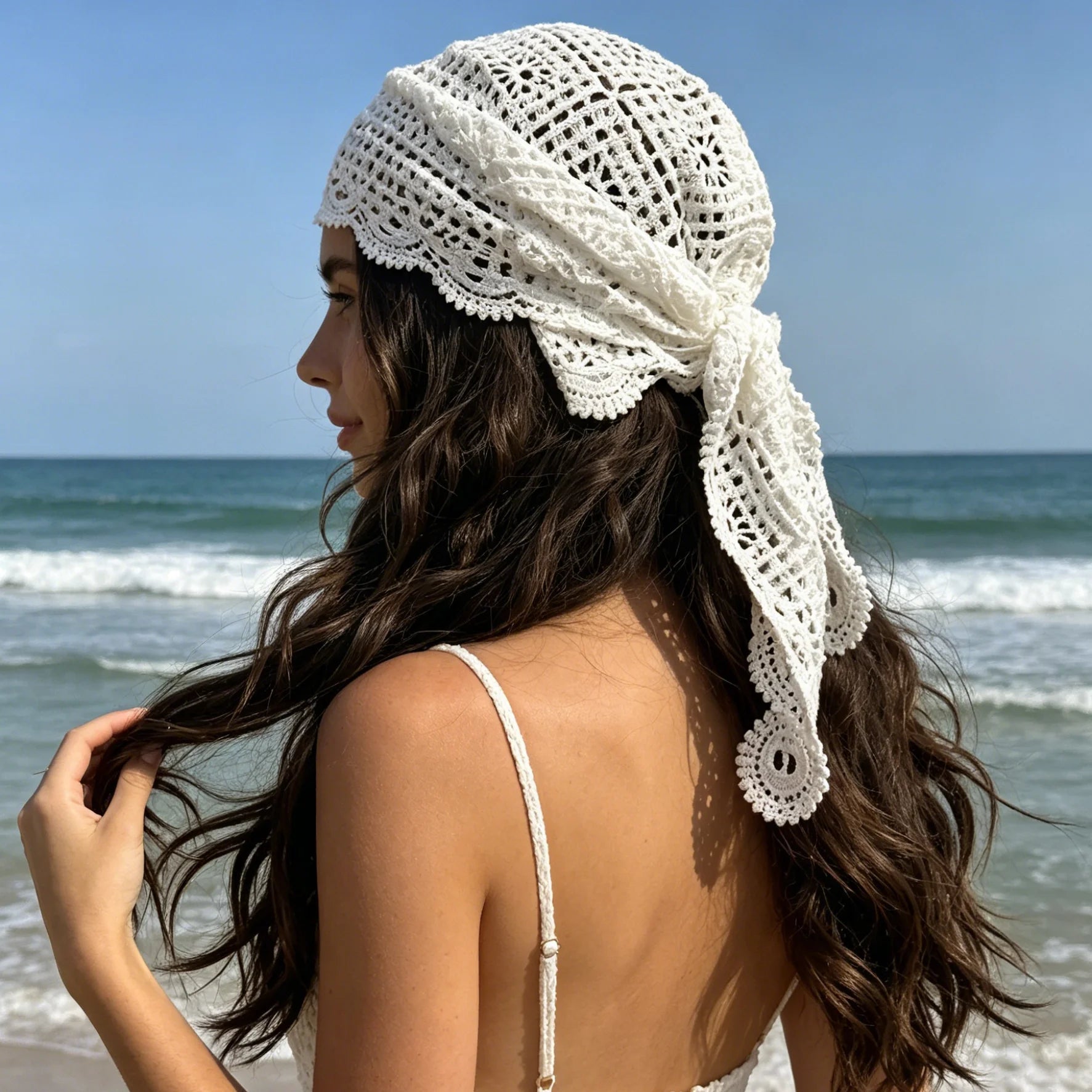 Women's Celeste Bohemian Triangle Headscarf