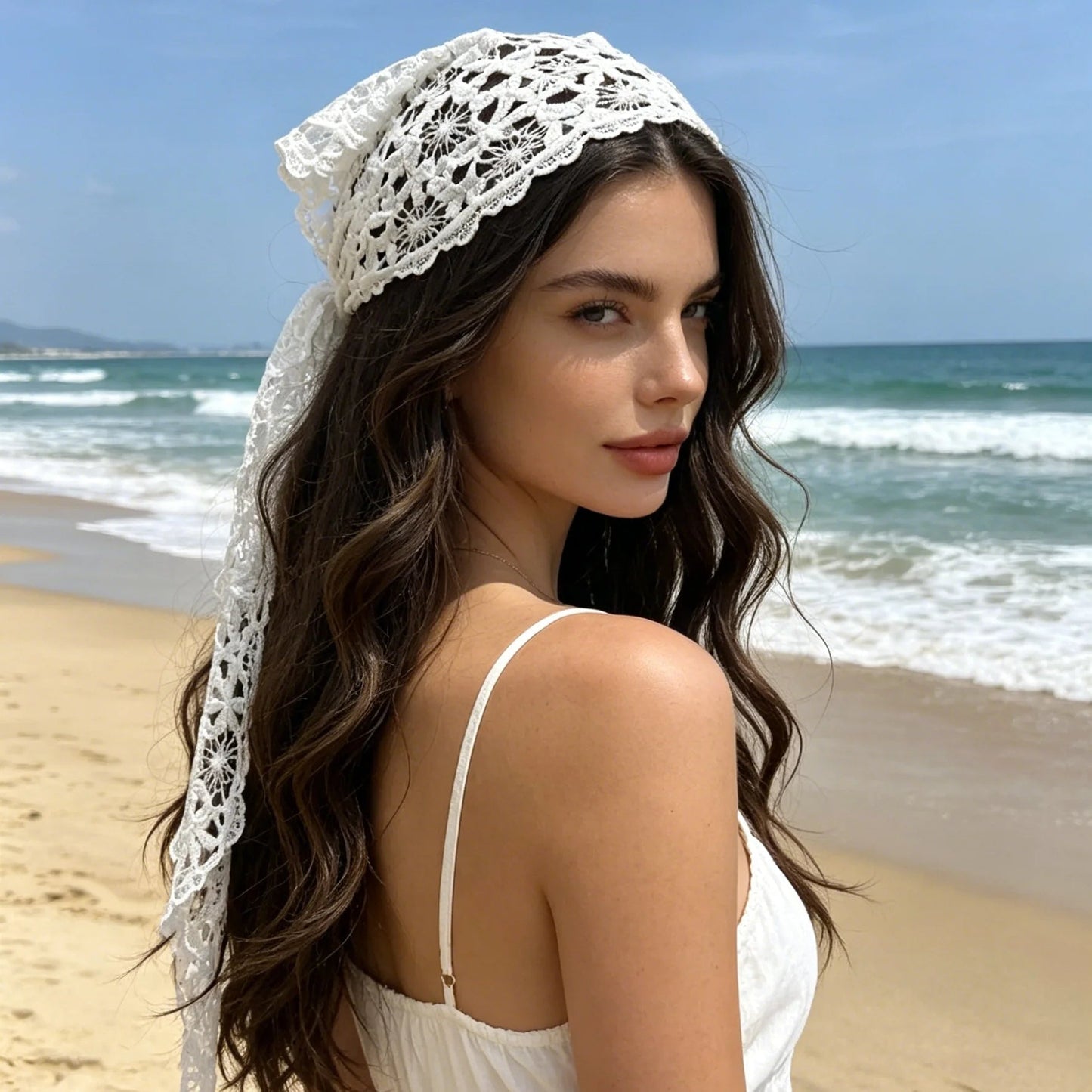 Women's Celeste Bohemian Triangle Headscarf
