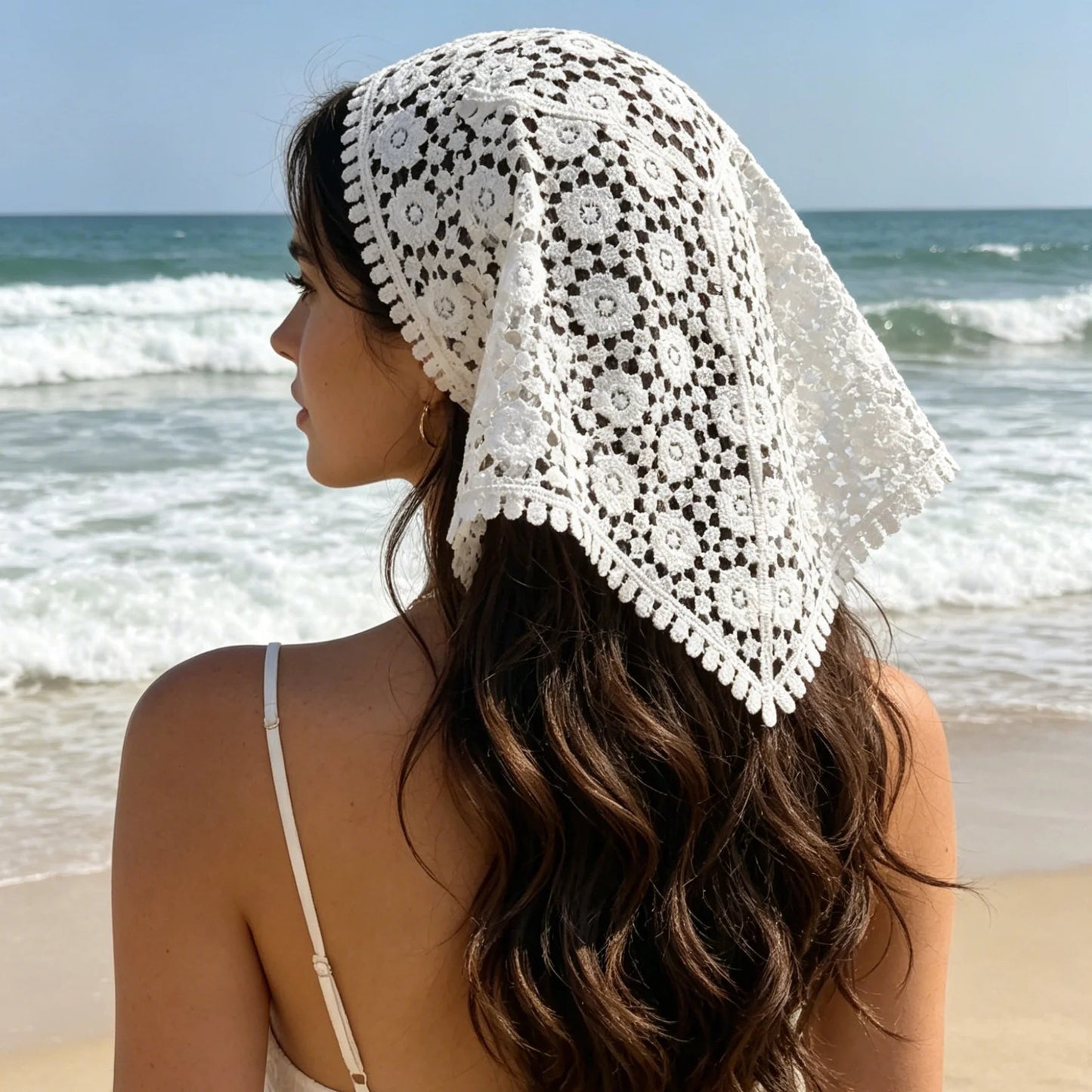 Women's Celeste Bohemian Triangle Headscarf