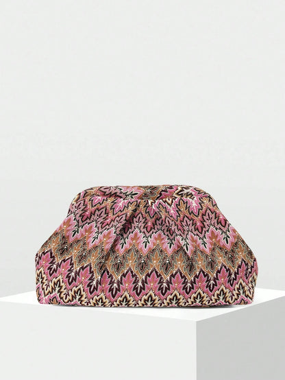 Women's SOERA Bianca Jacquard Pleated Clutch