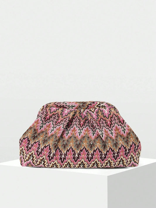 Women's SOERA Bianca Jacquard Pleated Clutch
