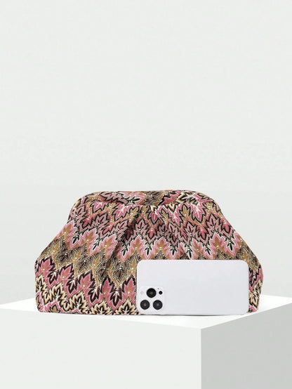 Women's SOERA Bianca Jacquard Pleated Clutch