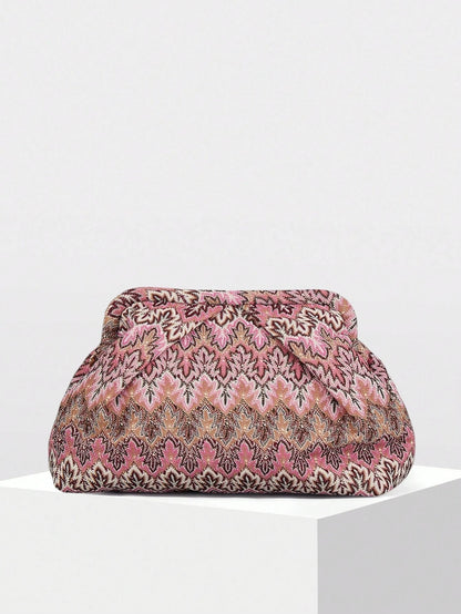 Women's SOERA Bianca Jacquard Pleated Clutch