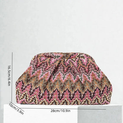 Women's SOERA Bianca Jacquard Pleated Clutch
