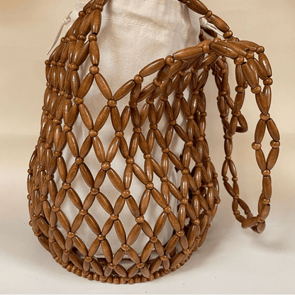 Women's SOERA Margot Woven Beaded Tote Bag