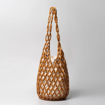 Women's SOERA Margot Woven Beaded Tote Bag