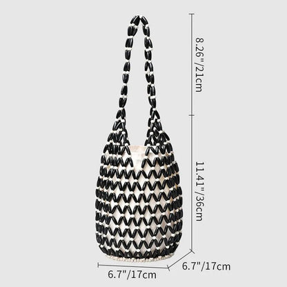 Women's SOERA Margot Woven Beaded Tote Bag