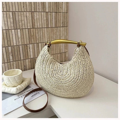 Women's SOERA Sophia Sequined Straw Shoulder Bag