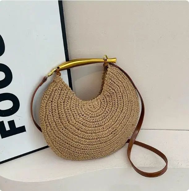 Women's SOERA Sophia Sequined Straw Shoulder Bag