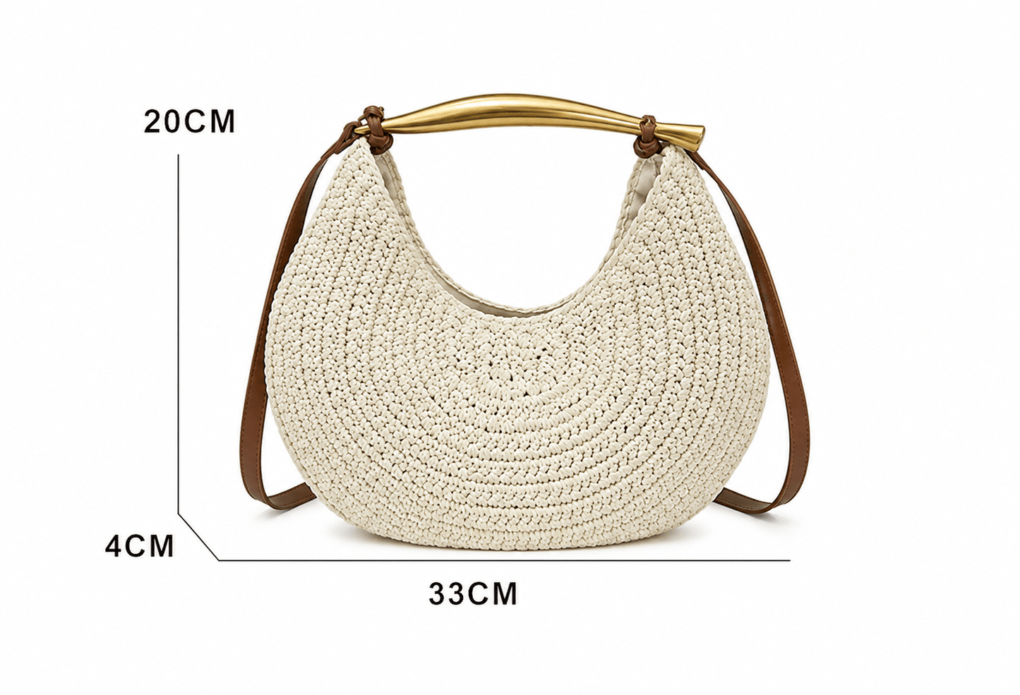 Women's SOERA Sophia Sequined Straw Shoulder Bag