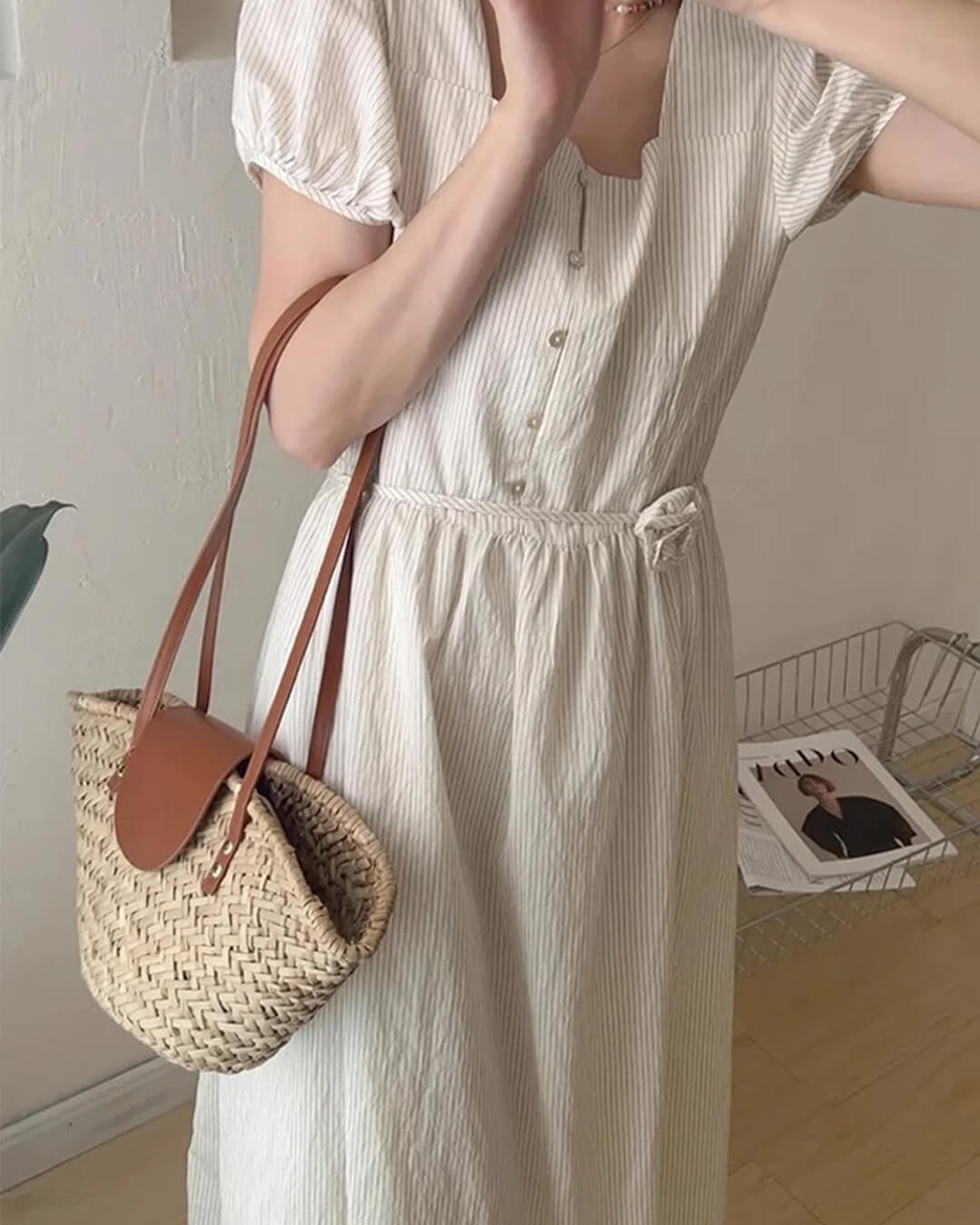 Women's SOERA Sophia Woven Rattan Shoulder Bag