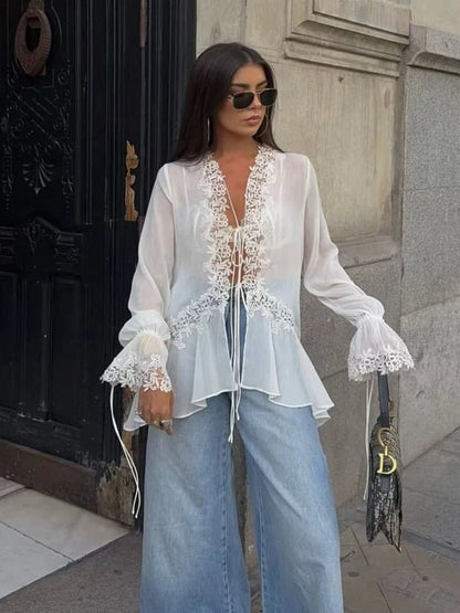 Women's SOERA Bianca Lace Cardigan Top