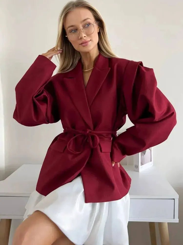 Women's SOERA Leandra Wide Sleeves Belted Blazer