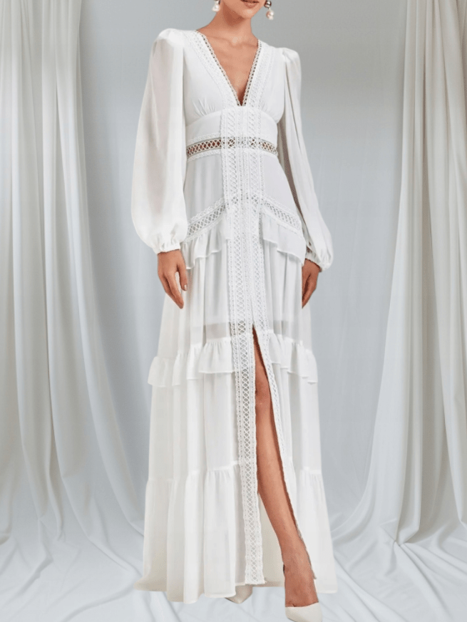 Women's SOERA Aryna Chiffon Ruffle Maxi Dress