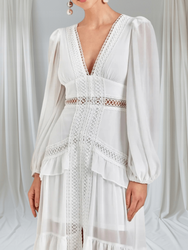 Women's SOERA Aryna Chiffon Ruffle Maxi Dress