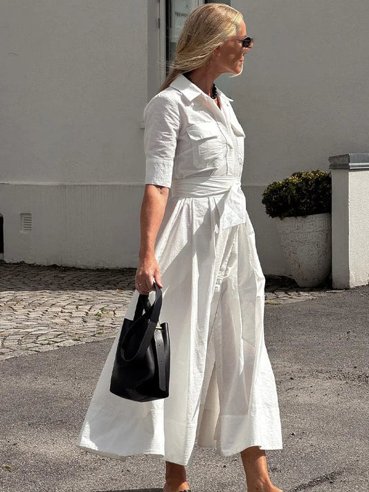 Women's SOERA Beatrice Belted Shirt Midi Dress