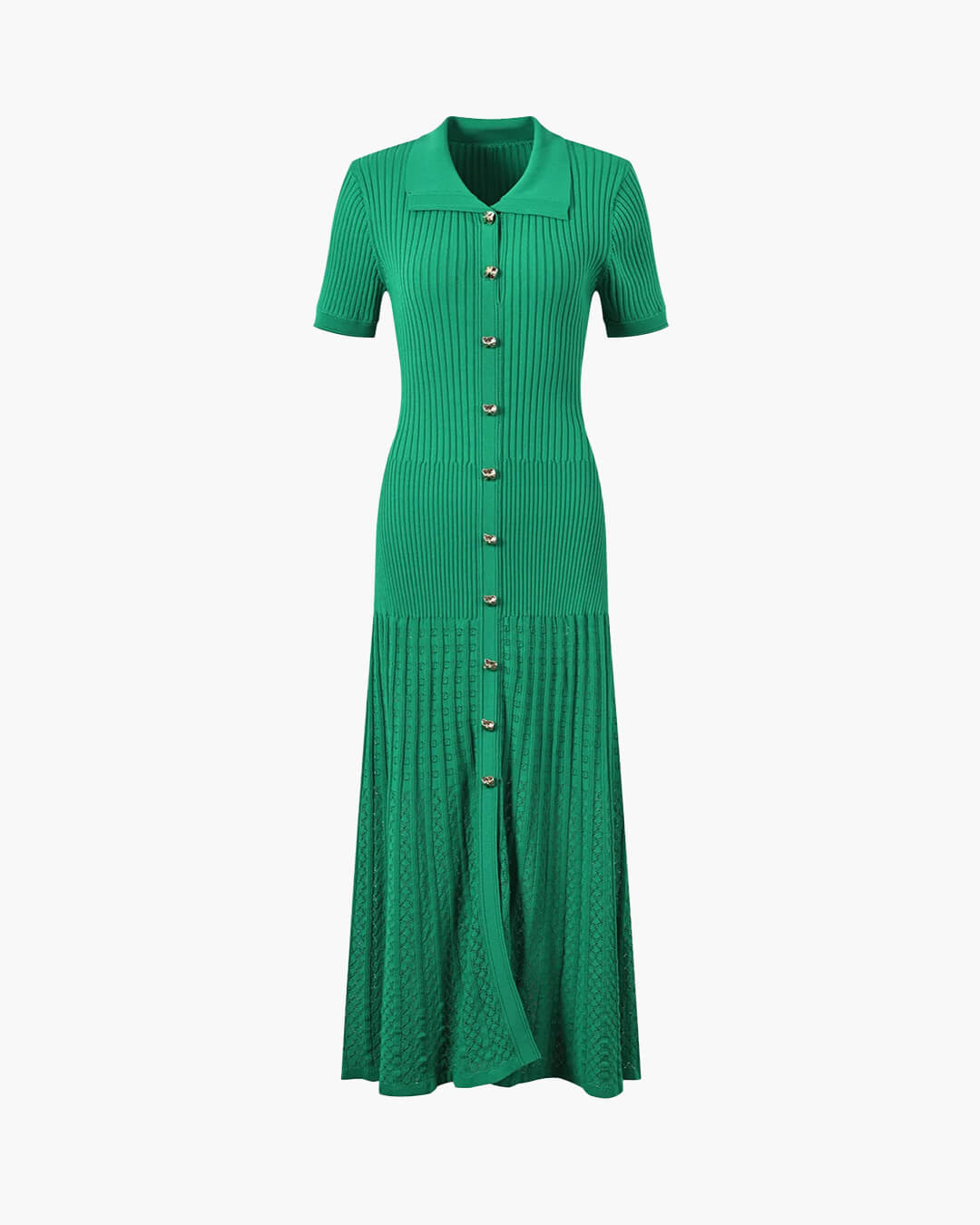 Women's SOERA Beatrice Turn-Down Collar Knit Maxi Dress
