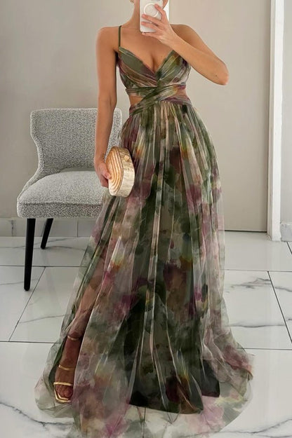 Women's SOERA Bianca Floral V-Neck Maxi Dress