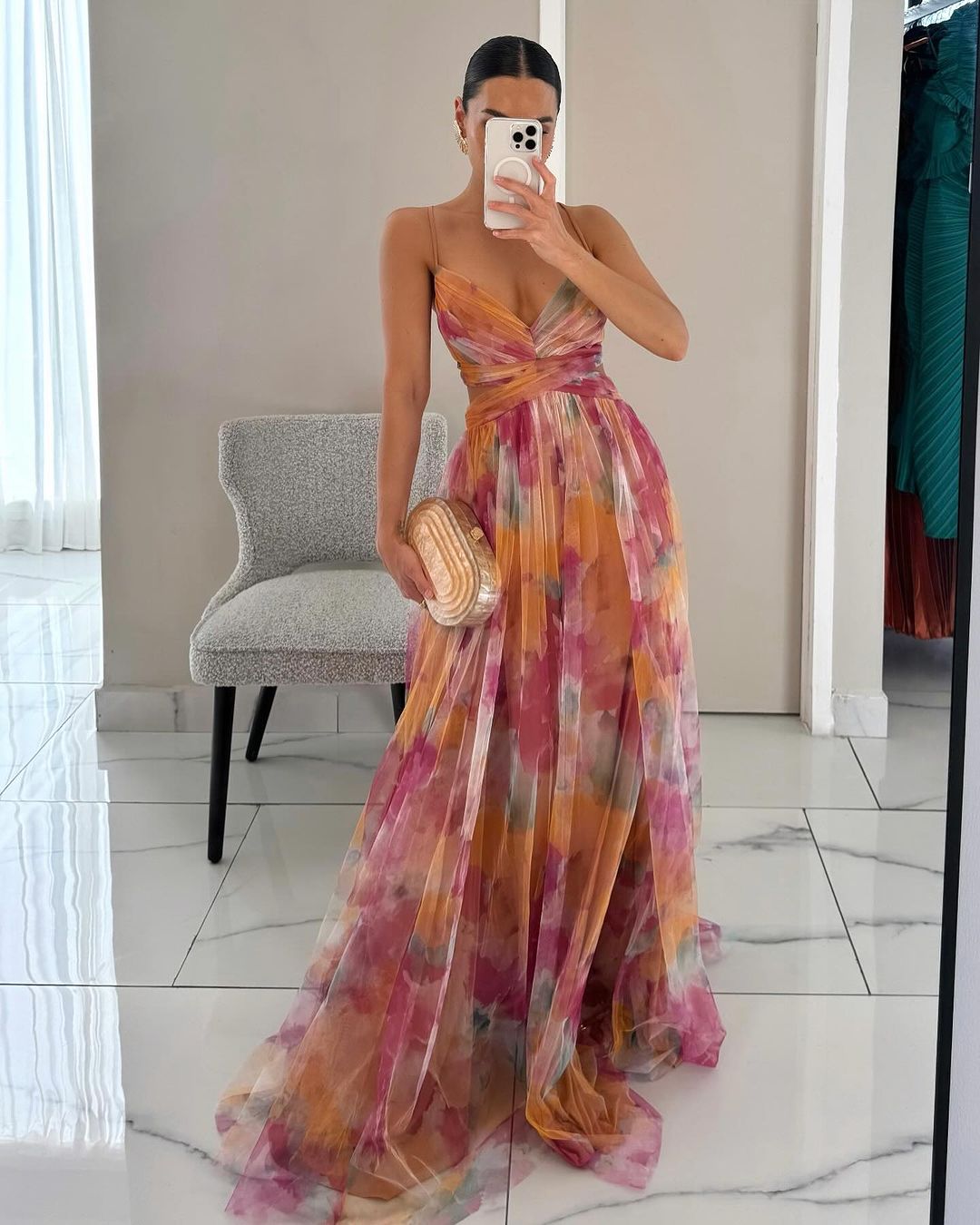 Women's SOERA Bianca Floral V-Neck Maxi Dress