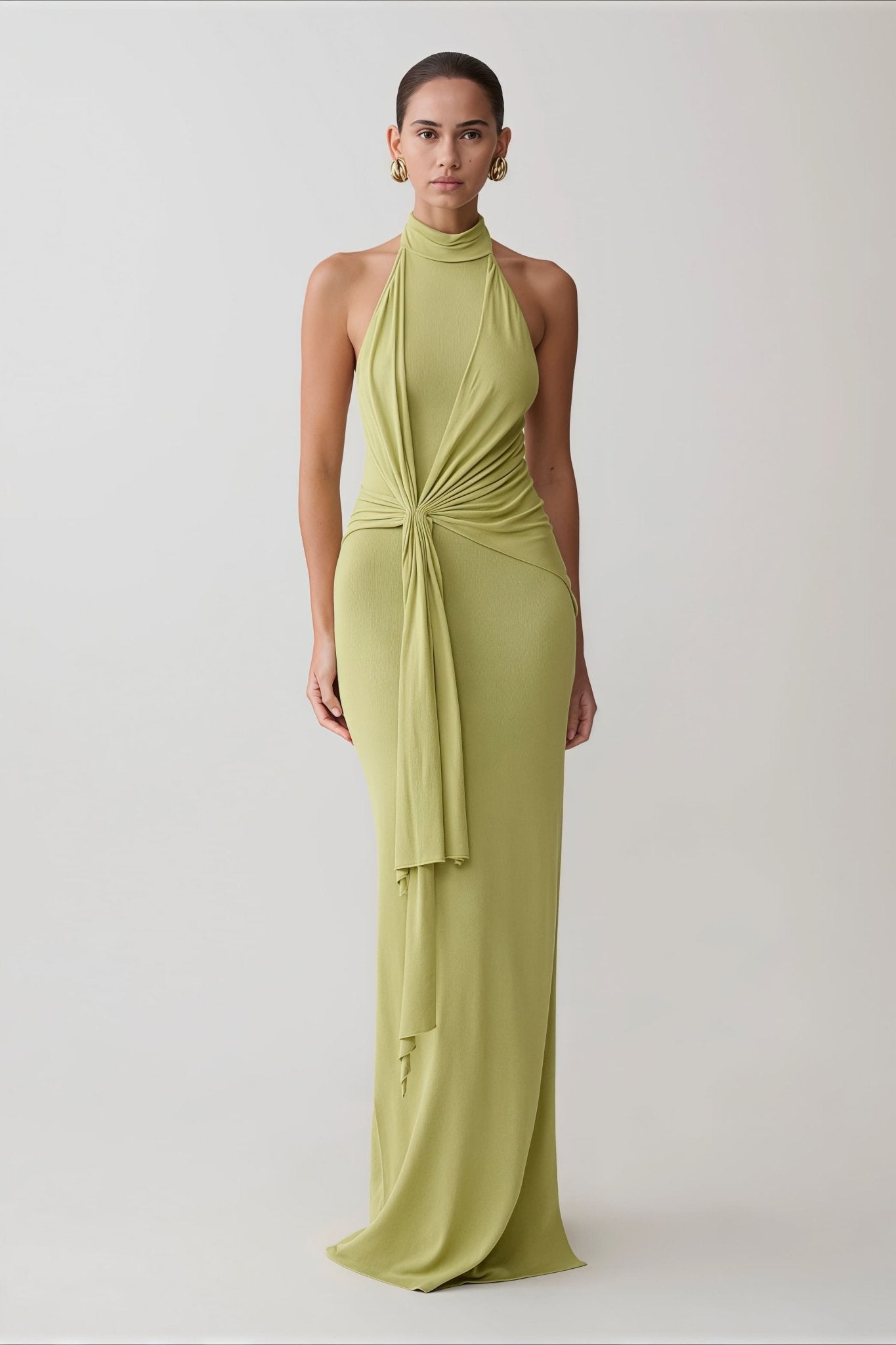 Women's SOERA Bianca Halter Tie Backless Maxi Dress