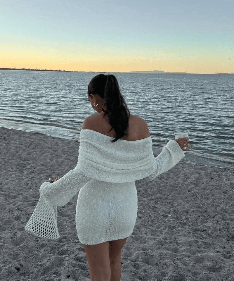 Women's SOERA Bianca Off-Shoulder Bodycon Knit Mini Dress