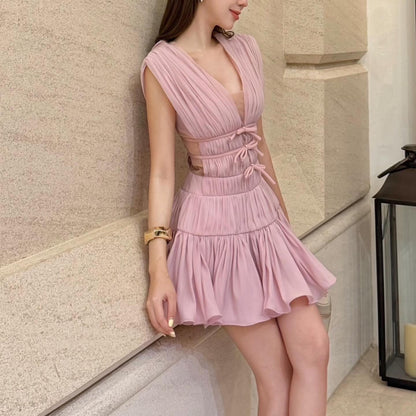 Women's SOERA Bianca Ruffled V-Neck Cocktail Dress
