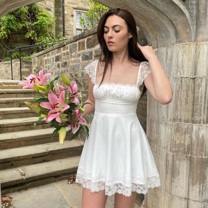 Women's Bianca Tie-Back Lace Mini Dress