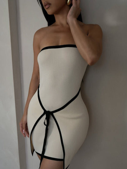 Women's SOERA Celeste Backless Lace-Up Mini Dress
