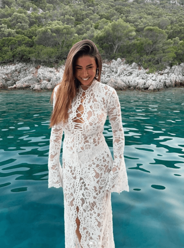 Women's SOERA Ellen Lace Tie High Split Dress