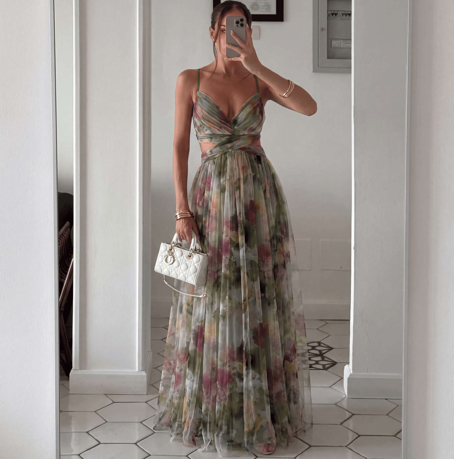 Women's SOERA Emma Floral Mesh Maxi Dress