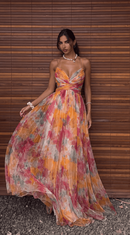 Women's SOERA Emma Floral Mesh Maxi Dress
