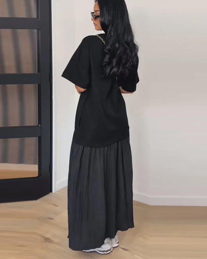 Women's SOERA Eris Pleated Patchwork Midi Dress