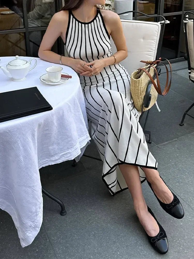 Women's SOERA Flora Striped Sleeveless Knit Maxi Dress