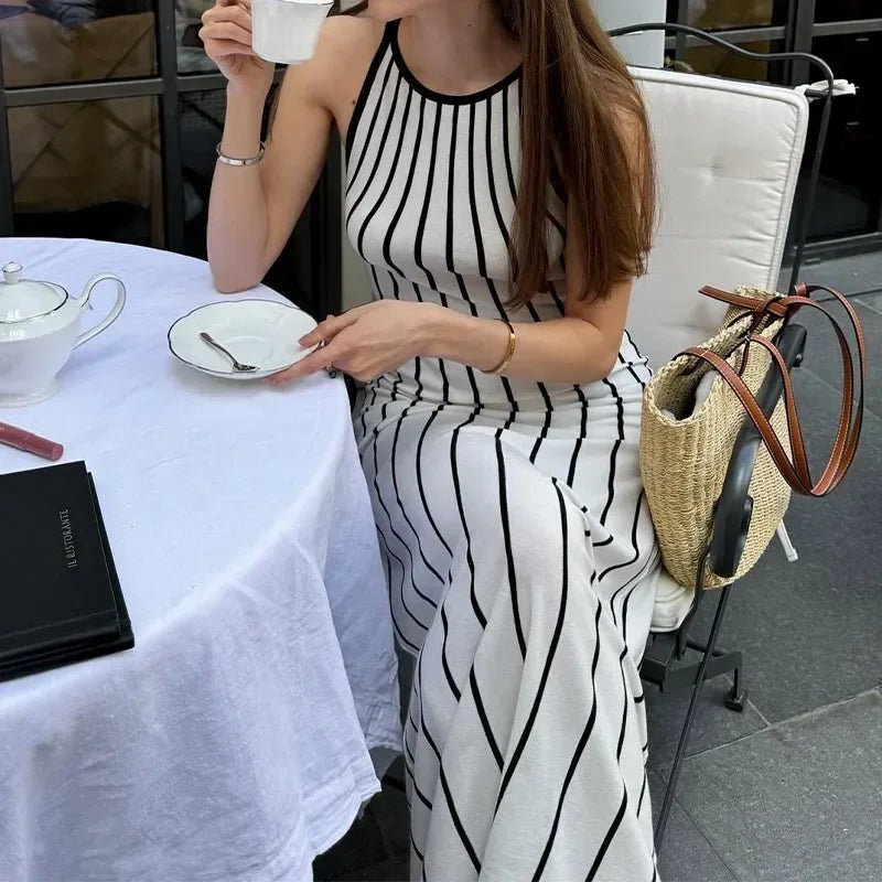 Women's SOERA Flora Striped Sleeveless Knit Maxi Dress