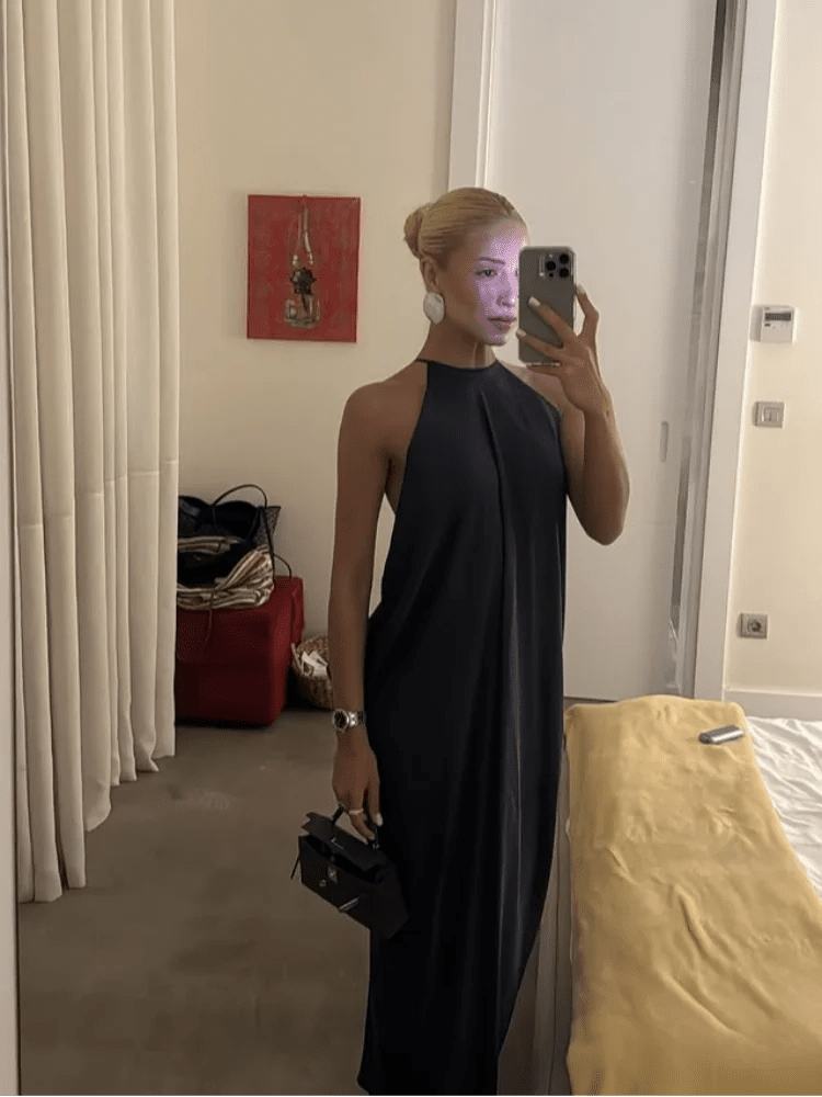 Women's SOERA Indira Satin Halter Maxi Dress