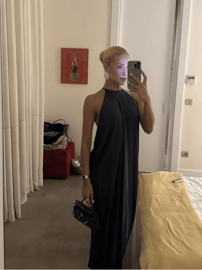 Women's SOERA Indira Satin Halter Maxi Dress