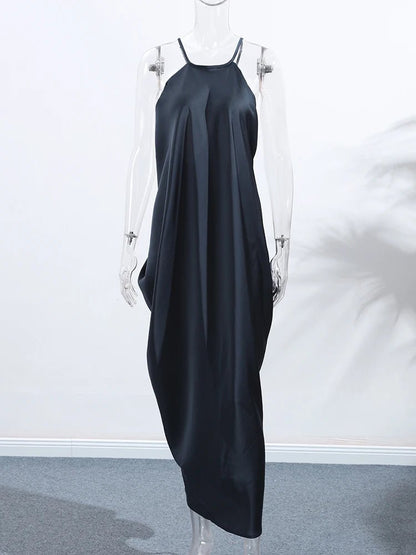 Women's SOERA Indira Satin Halter Maxi Dress