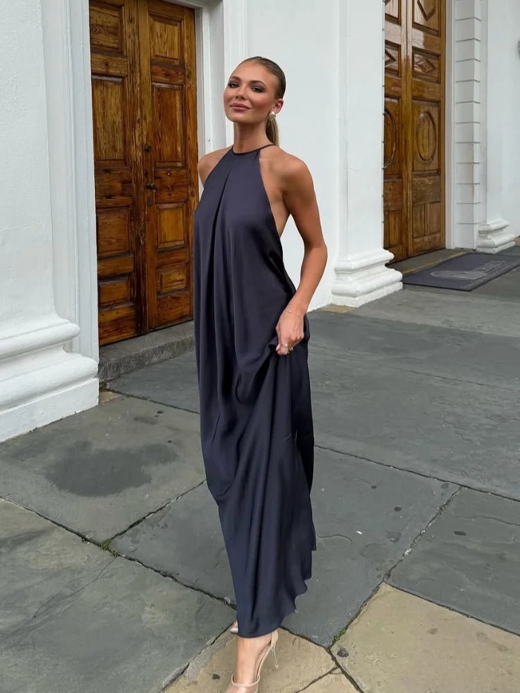 Women's SOERA Indira Satin Halter Maxi Dress
