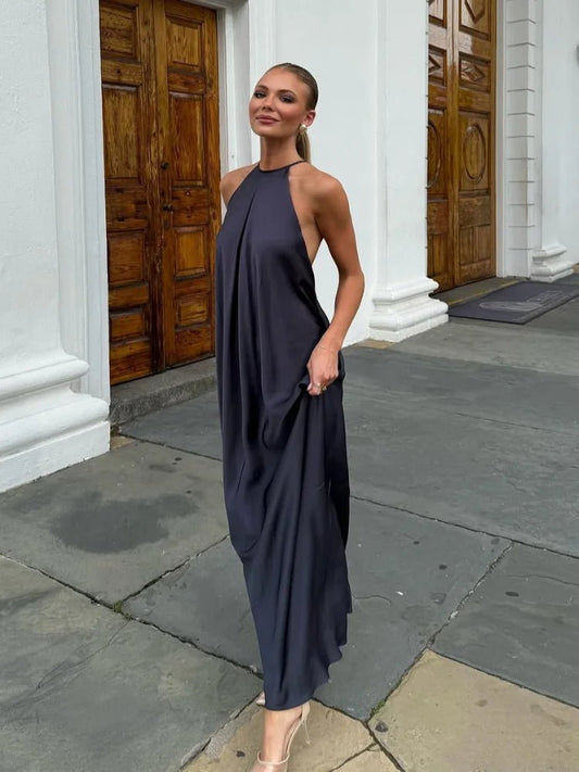 Women's SOERA Indira Satin Halter Maxi Dress