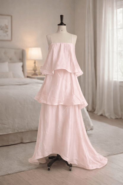 Women's Iris Strapless Backless Ruffled Maxi Dress