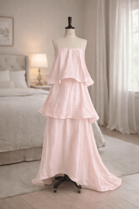 Women's Iris Strapless Backless Ruffled Maxi Dress