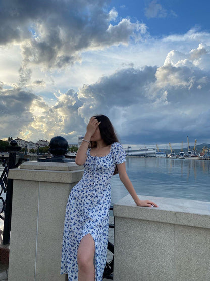 Women's SOERA Iris Puff Sleeve Floral Midi Dress