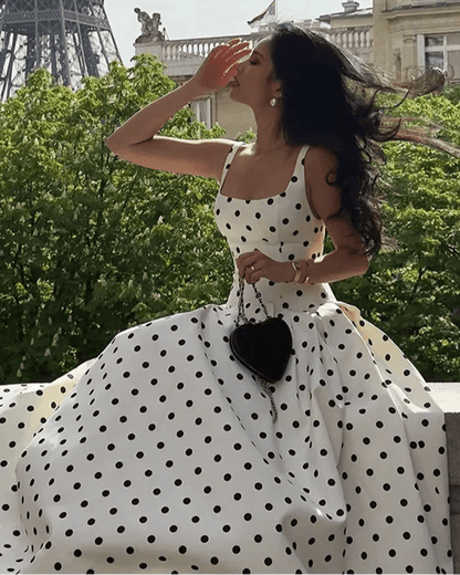 Women's Jasmine Polka Dot Midi Dress