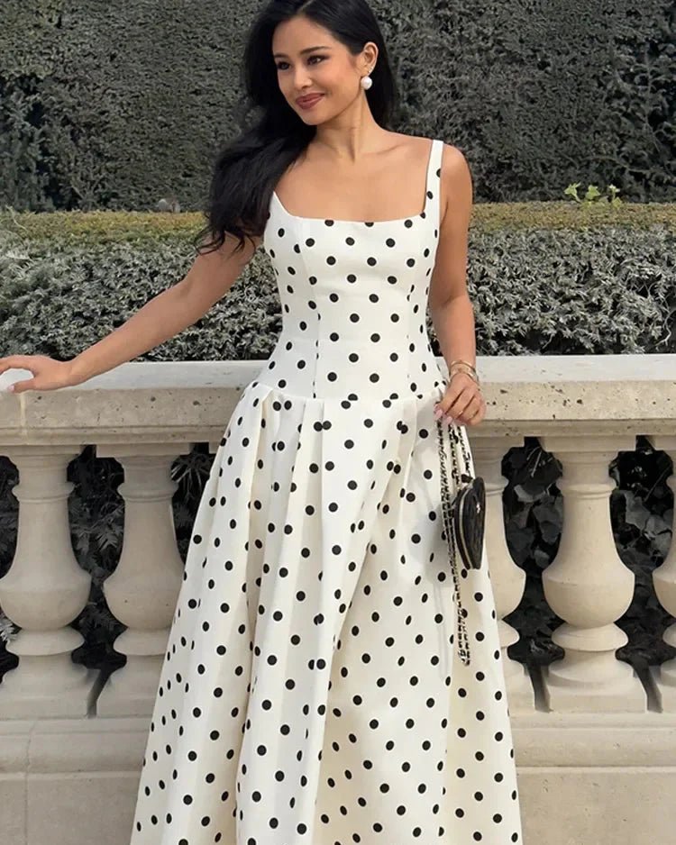 Women's Jasmine Polka Dot Midi Dress